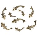 Safavieh Koi Fish Wall Decor, Antique Gold WDC1025B